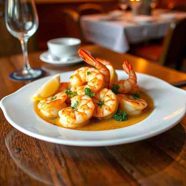 Flambéed Shrimp & Scallops Recipe